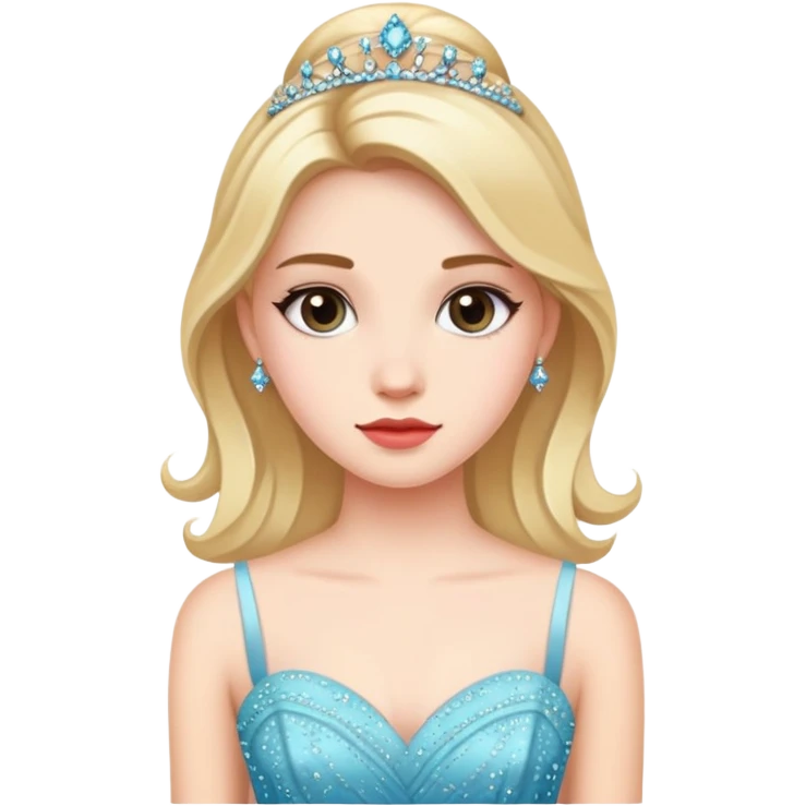 Girl in prom dress emoji