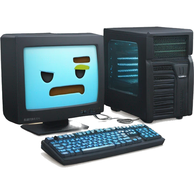 Gaming computer setup  emoji