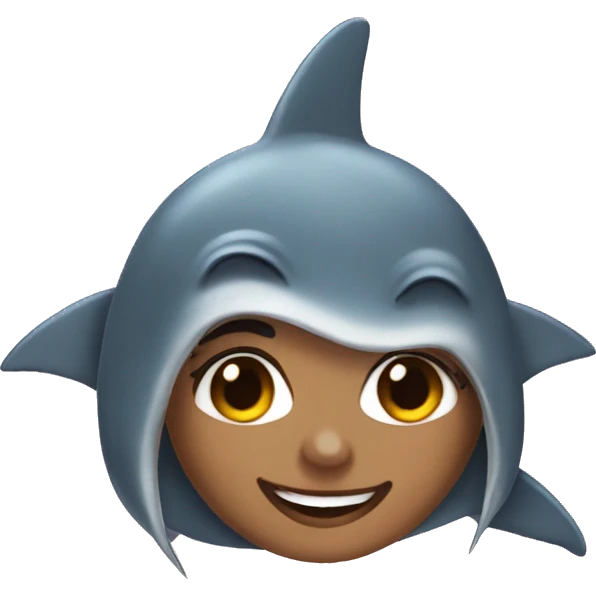 shark-girl emoji