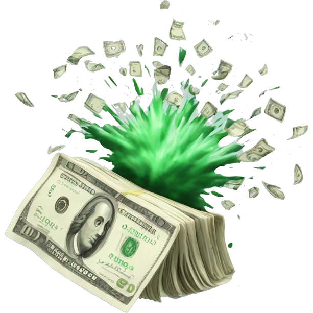 money exploding emoji