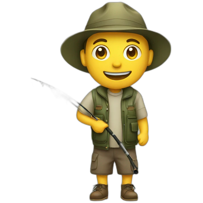 man fishing emoji