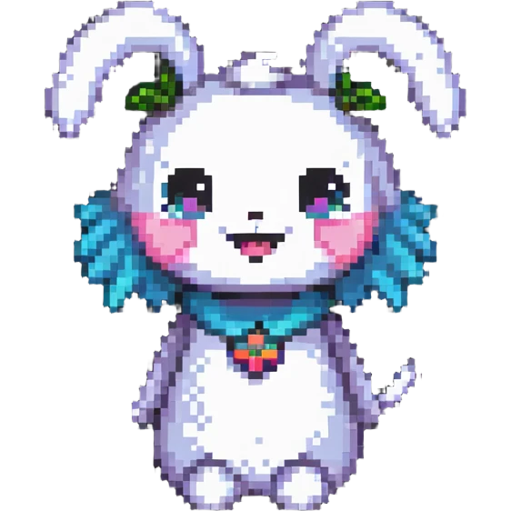cute character named Bunty with a cheerful expression emoji