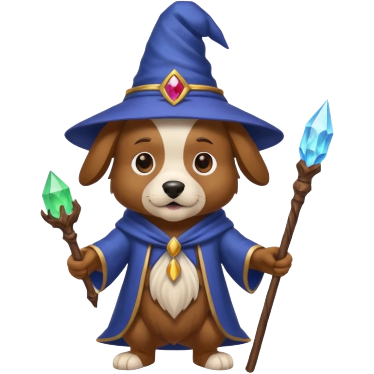 Dog wizard emoji