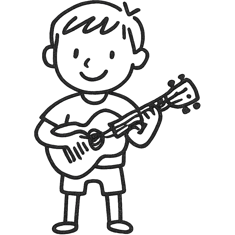 boy with ukulele emoji