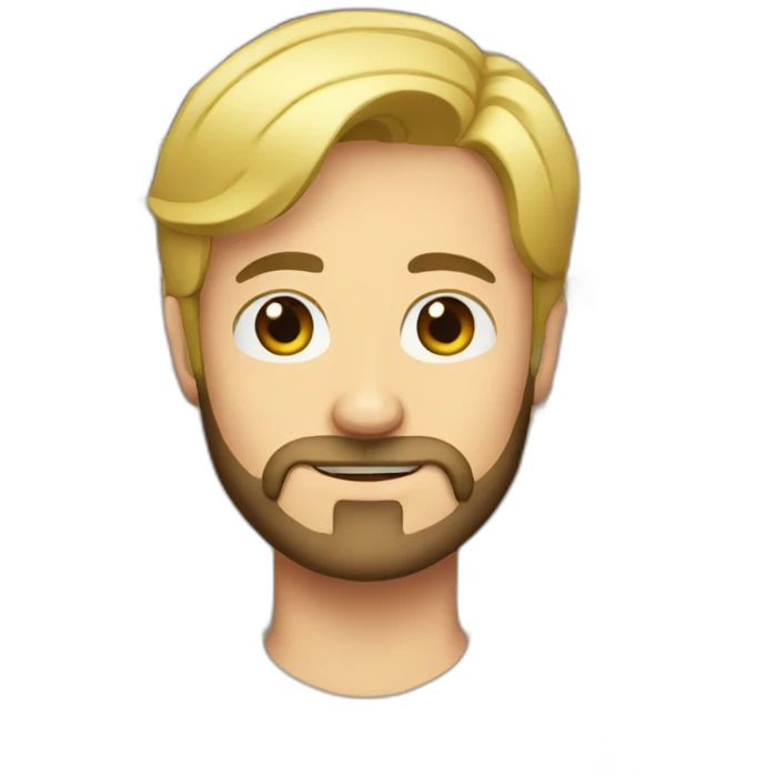 Blond man beard with cats and tacos emoji
