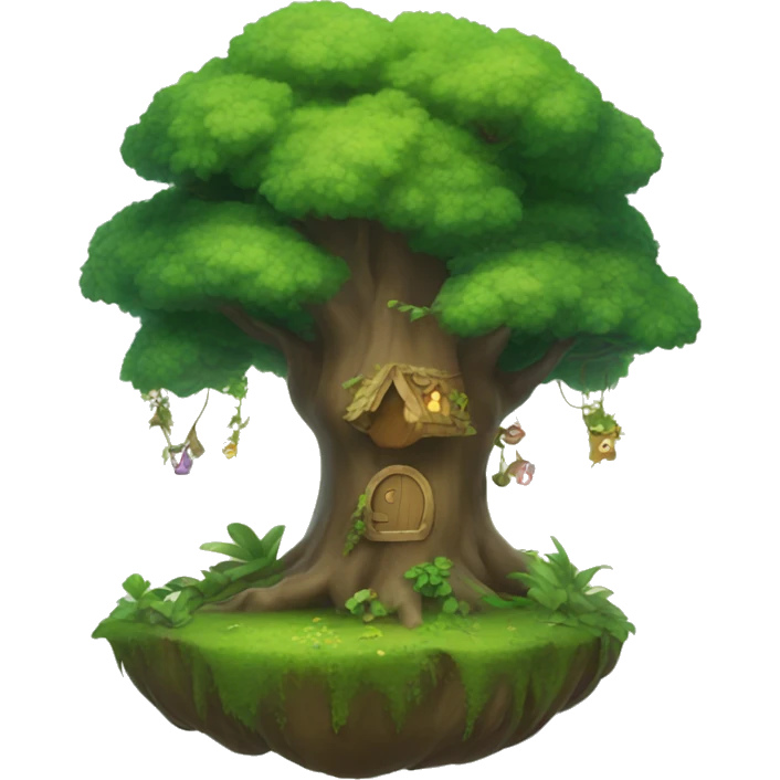 An enchanted forest emoji