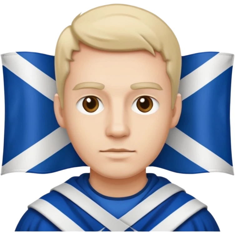Kompan man with Scotland flag emoji
