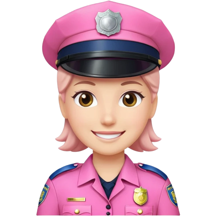 Police in pink  emoji