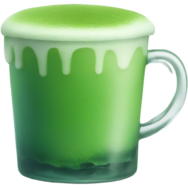 Matcha with ice emoji