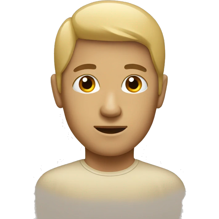 beige head  emoji