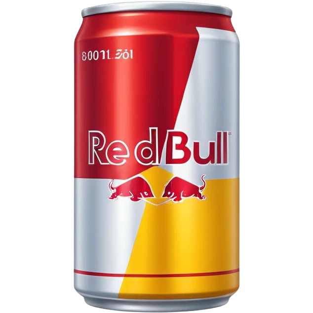Flat icon Red Bull yellow emoji