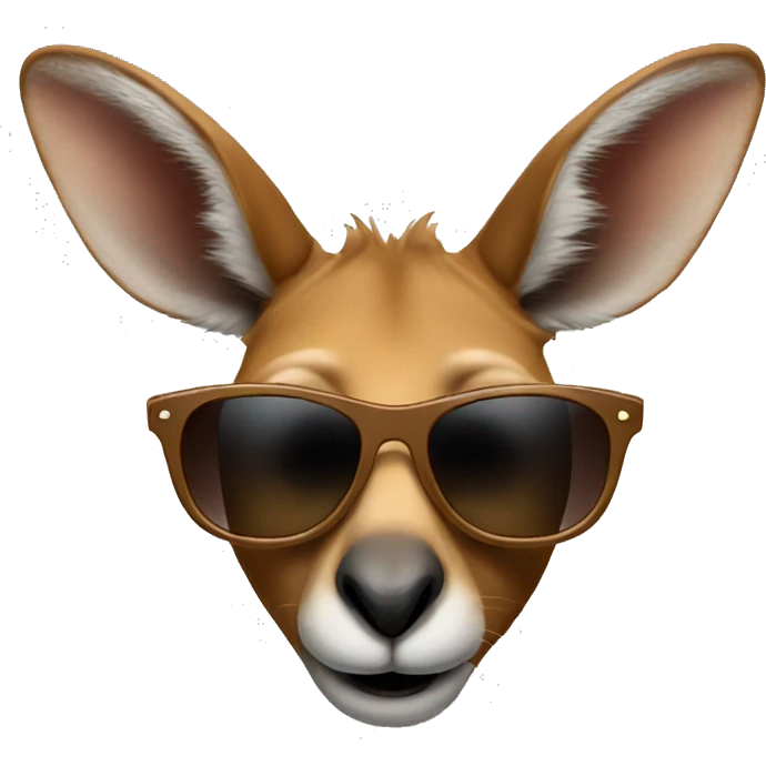 kangaroo with sunglasses emoji