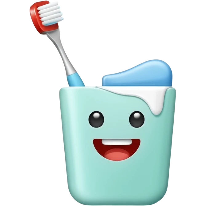 amenity kitwith toothbrush toothpaste emoji