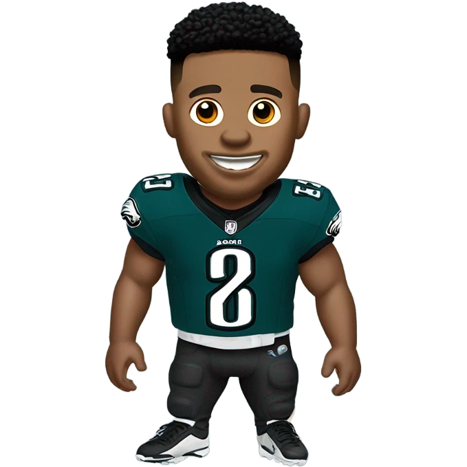 Saquon Barkley Eagles jersey  emoji