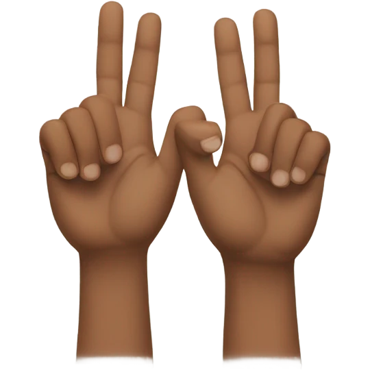 Two hands making an “O” symbol  emoji