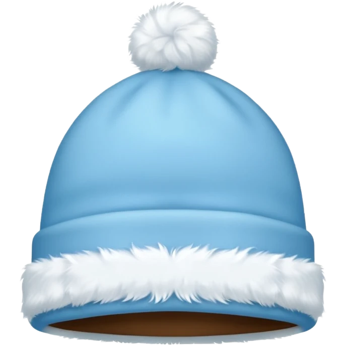 light blue Christmas hat emoji