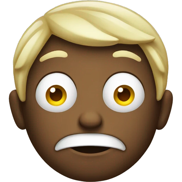 A sour-faced emoji emoji