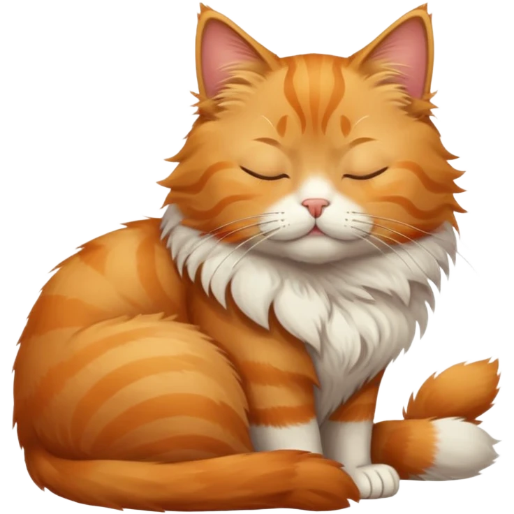 a cat sitting with closed eyes emoji
