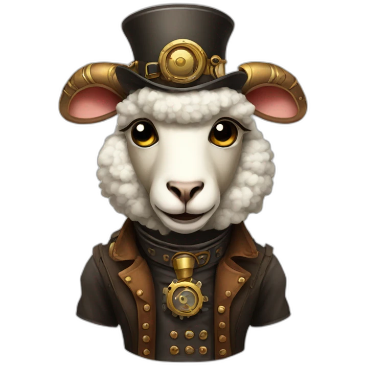 steampunk sheep emoji