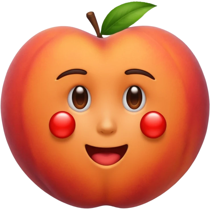 peach emoji and tap red emoji