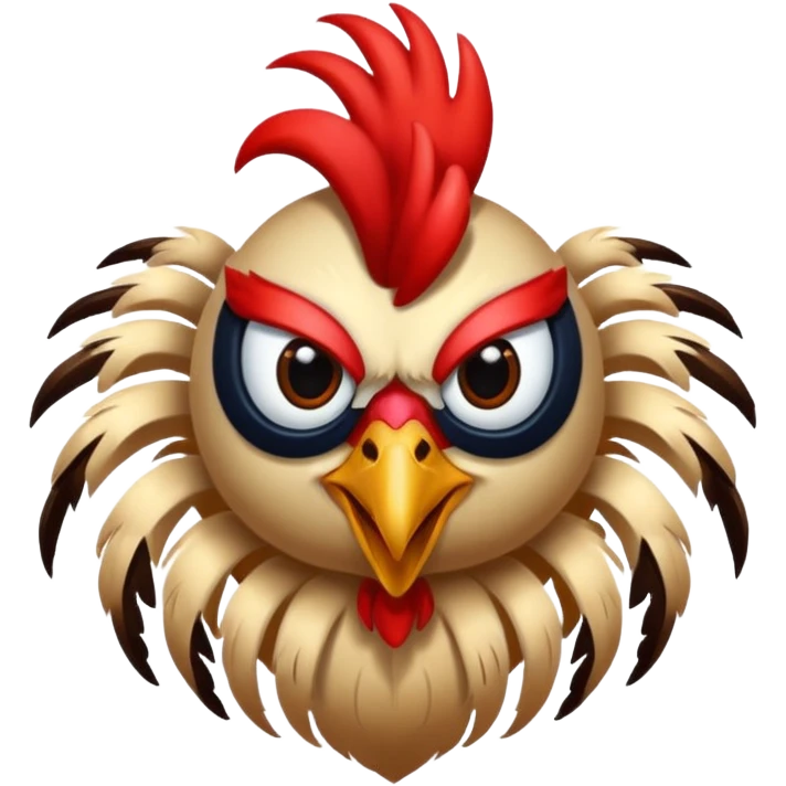 Combine a spider with a rooster (cock) emoji