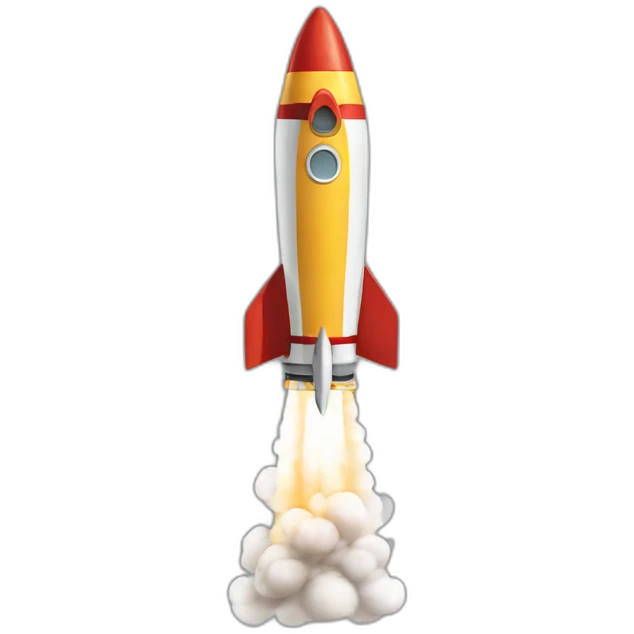 rocket launch angle smoke emoji