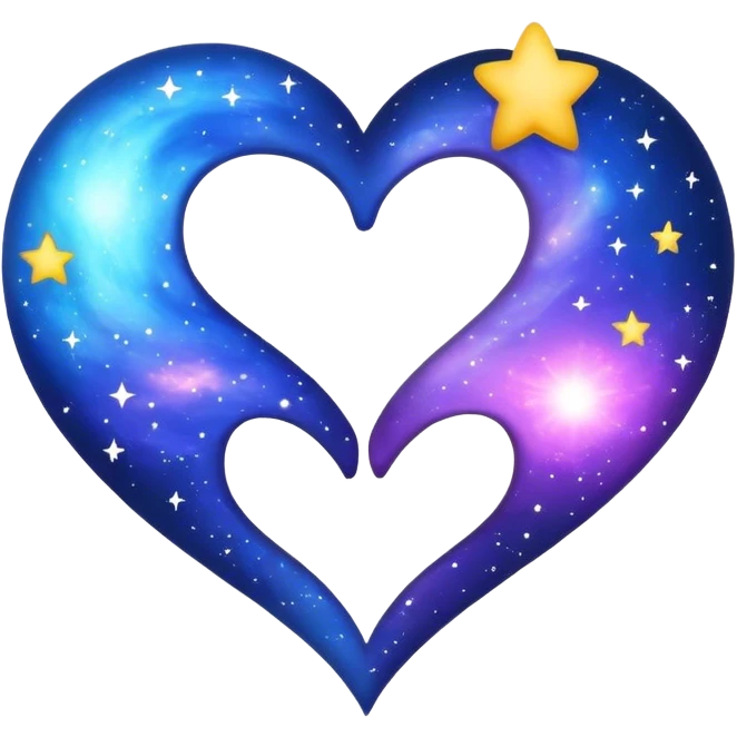 the cosmos universe love united us emoji