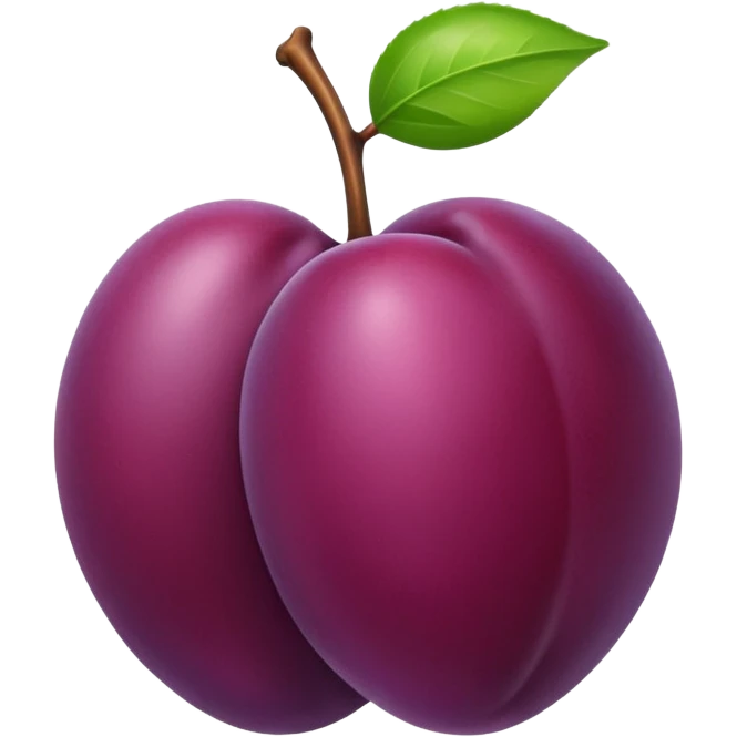 Plum emoji
