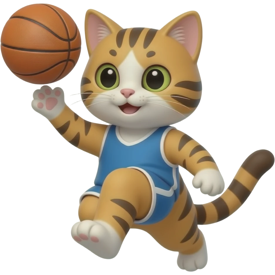 Basketball Players cat emoji