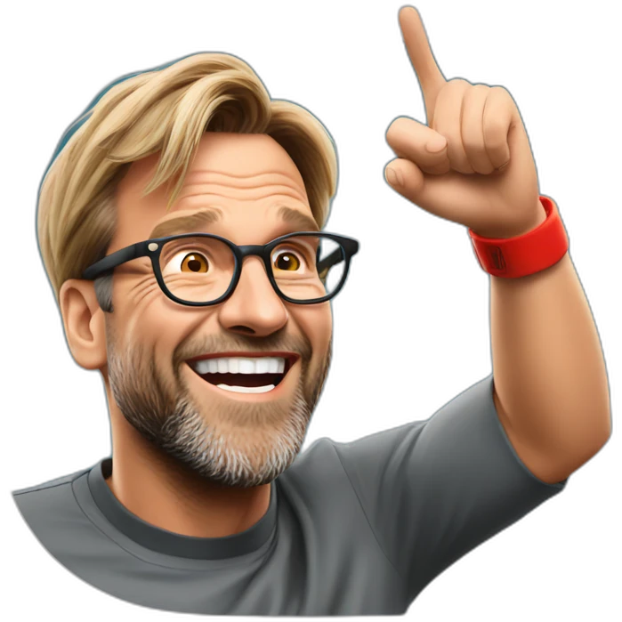 Jurgen Klopp celebrating emoji