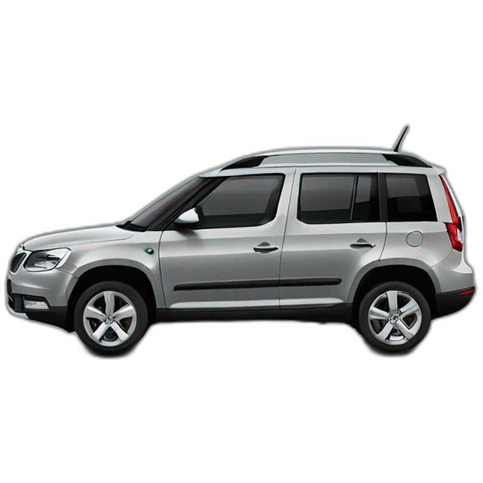 Car “Skoda Yeti” in grey colour emoji