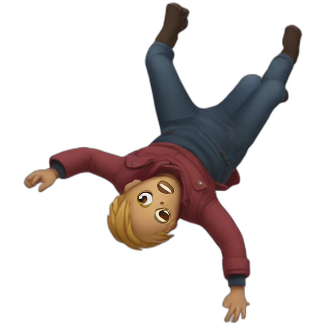 Person fall emoji
