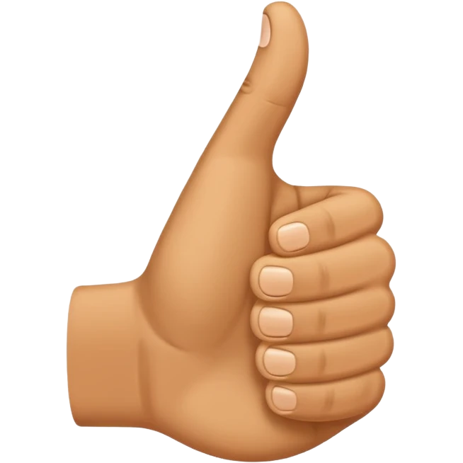 Create an emoji that shows a human hand giving a thumbs up gesture. emoji