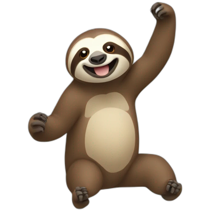 Sloth Thumbs in the air emoji