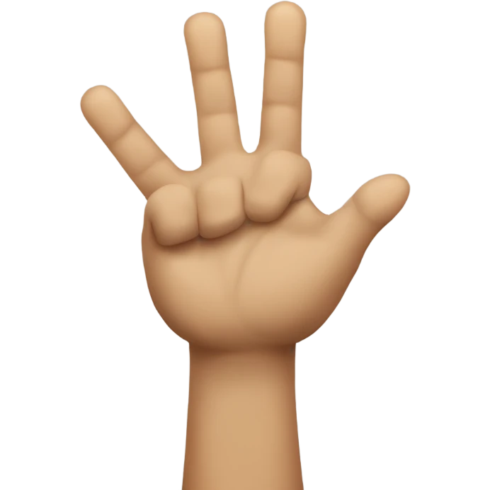 Person holding rock and roll hand sign emoji