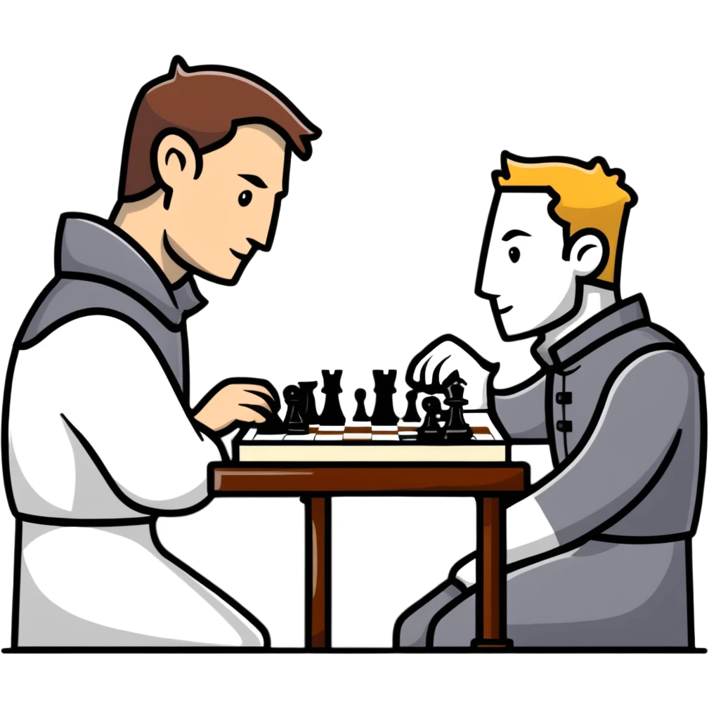 Cullen Rutherford playing chess emoji