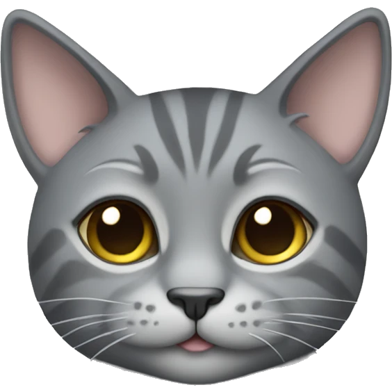 cute grey cat emoji