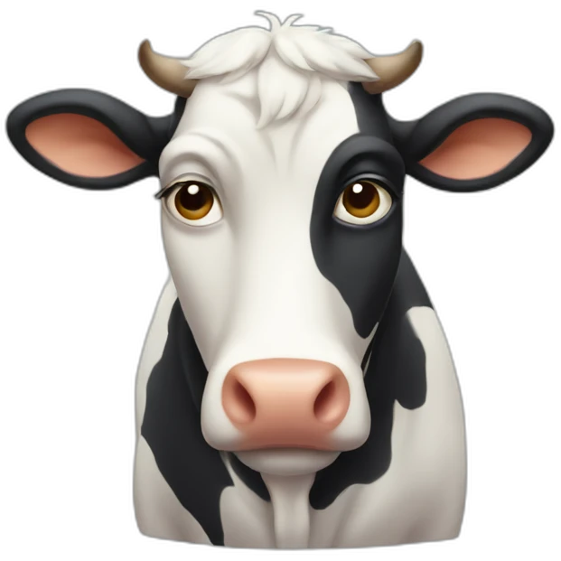Sad cow emoji