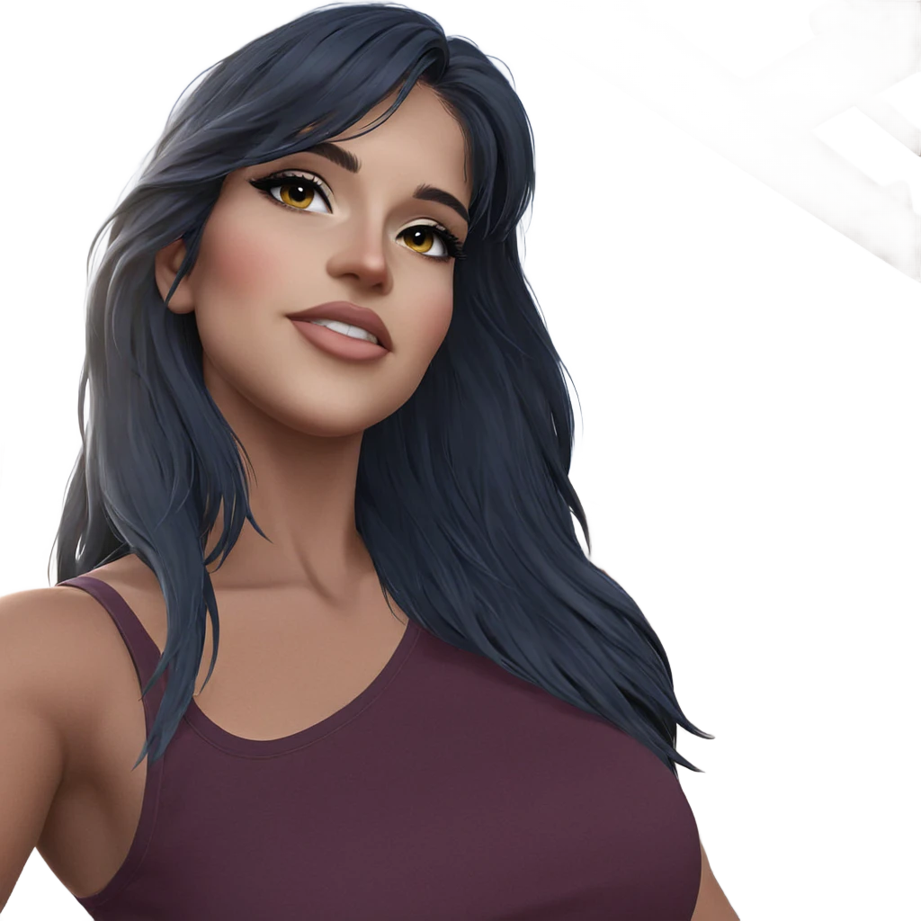girl with black hair sky emoji