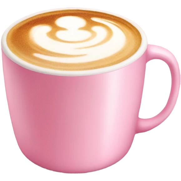 pink cup latte emoji