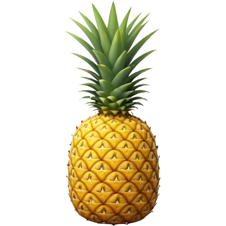 A pineapple flipped 180 degrees clockwise around the y axis  emoji