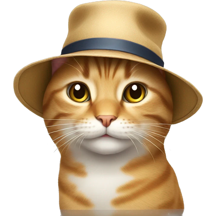 Cat with hat emoji
