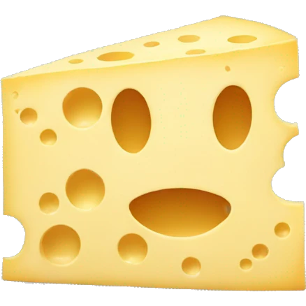 cheese with hidden face emoji