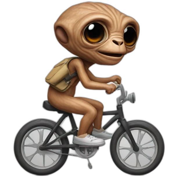 E.T on bike emoji