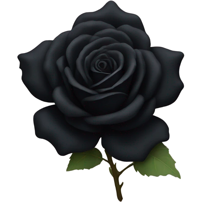 Black rose emoji