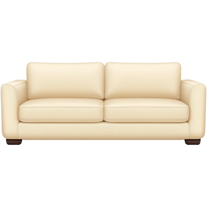 minimalist modern cream sofa with clean lines emoji