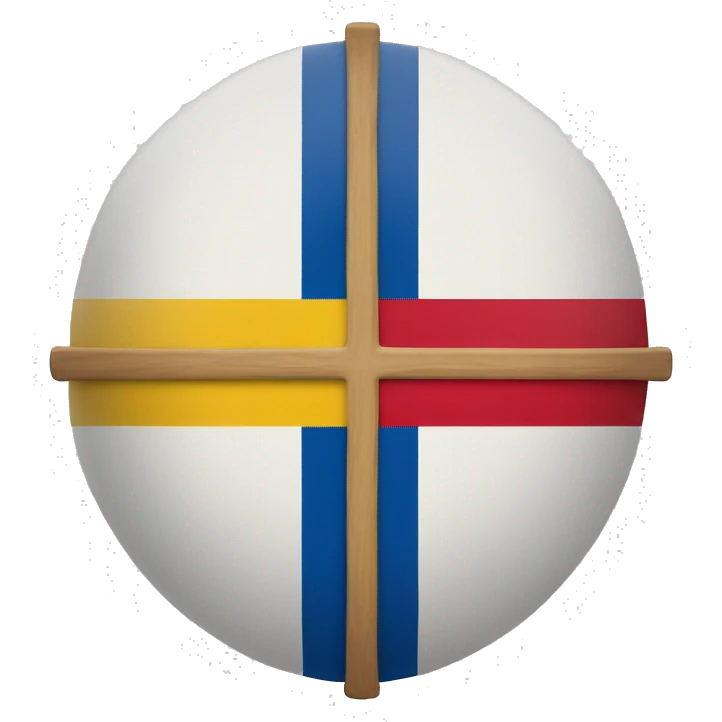 Flag with a Finland cross, Slovakian cross, romanian colors and Israel star emoji