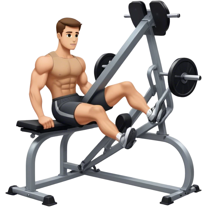 guy how to use a leg press machine emoji