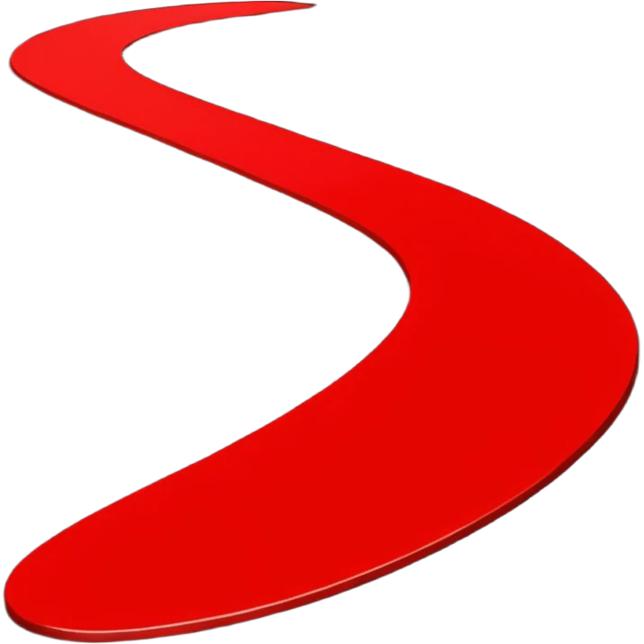 Minimalist emoji-style sticker of a blood-red carpet shaped like a thick trail or drop, flat vector design, no shadows. emoji