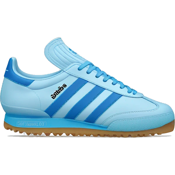 Adidas Sambas og light Blue  emoji